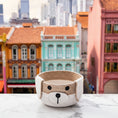 Load image into Gallery viewer, (Khaki) dog. puppy. sustainable. recycled. eco-friendly. storage basket