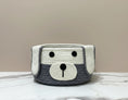 Load image into Gallery viewer, (Gray) dog. puppy. sustainable. recycled. eco-friendly. storage basket