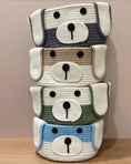 Load image into Gallery viewer, dog. puppy. sustainable. recycled. eco-friendly. storage basket