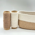 Load image into Gallery viewer, (Khaki) basket with yarns
