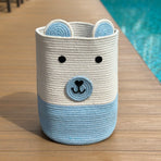 (Blue) children storage basket. sustainable. recycled. eco-friendly