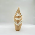 Load image into Gallery viewer, (White) Beach bag. Woven Side view
